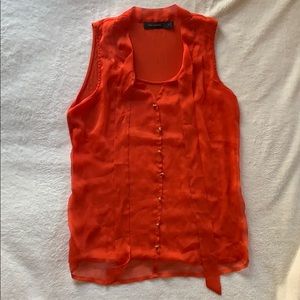 The Limited Orange tank top that ties